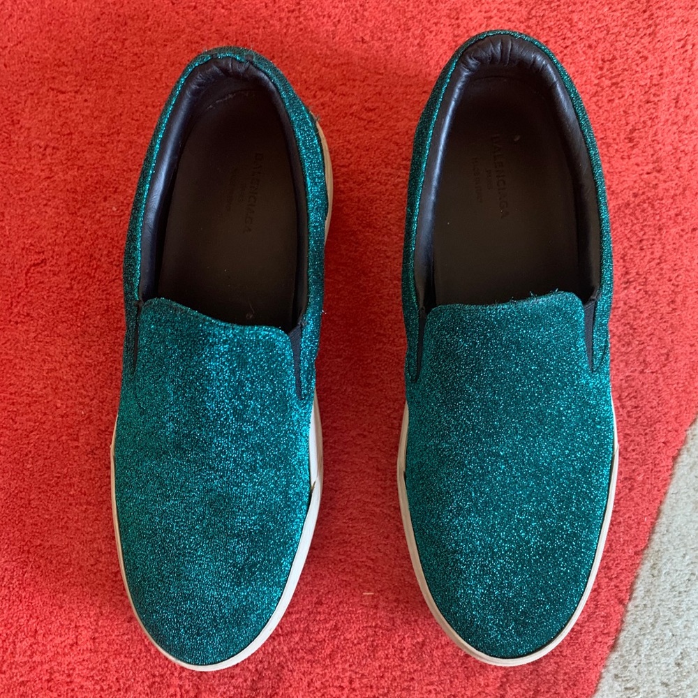 Balenciaga Lurex slip on sz 38